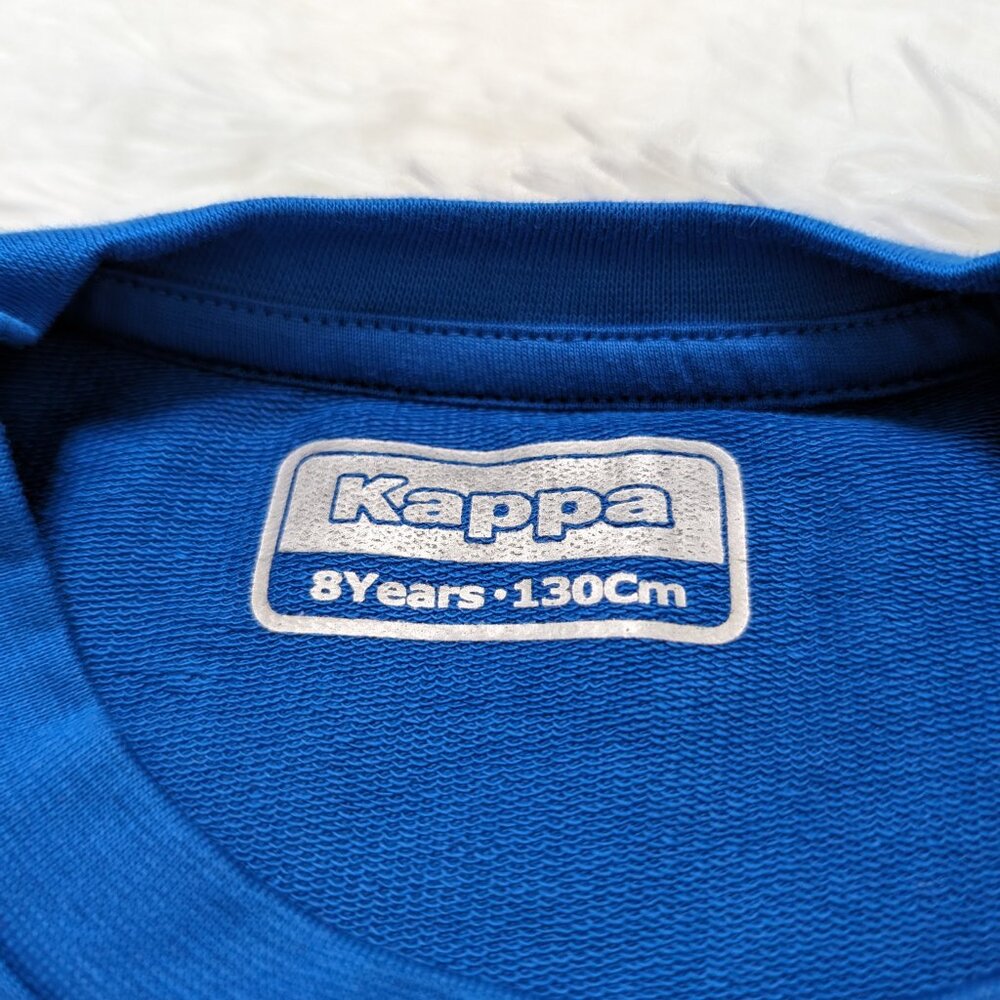 Kappa Unisex Crew Neck Blue Pullover Loopknit Long Sleeve 8Yrs Sweatshirt NWOT - Picture 7 of 8